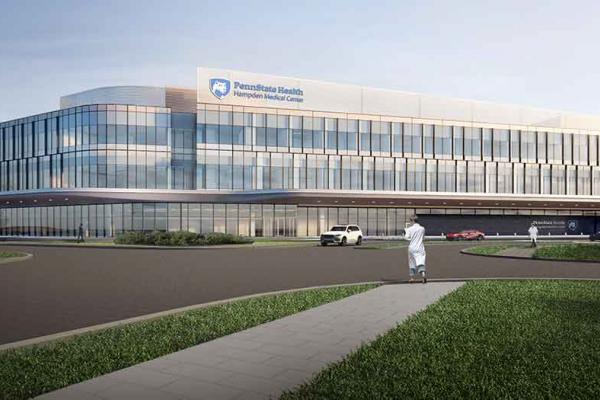 未来汉普顿医疗中心的模型。