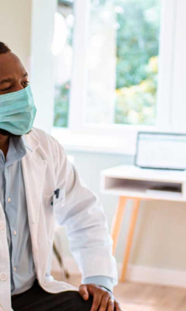 Close up of a senior woman having a doctors appointment